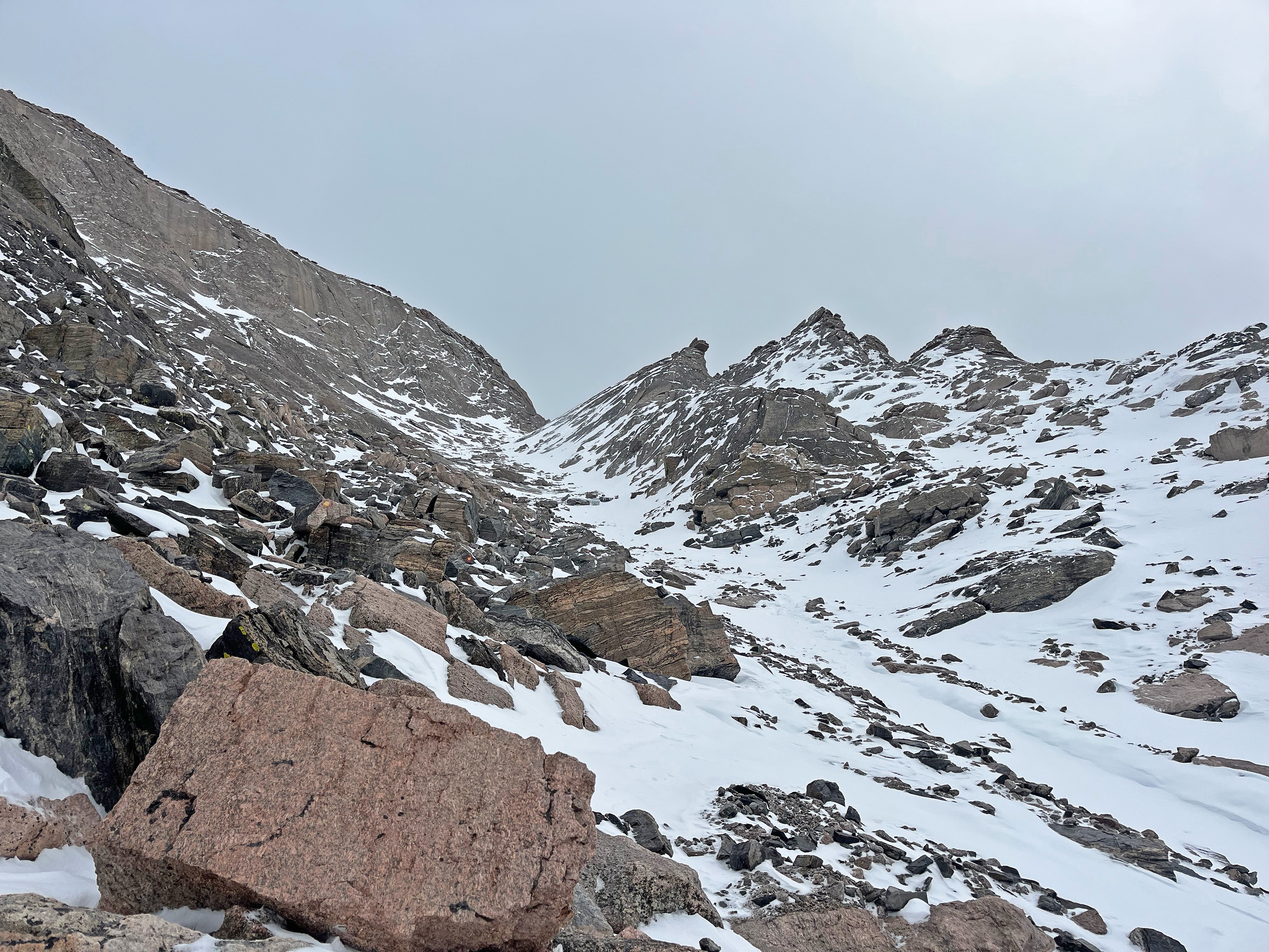 Keyhole Route of Longs Peak on Oct 6 2025