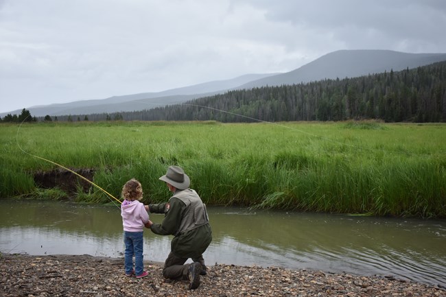 Fishing on the west side of Rocky