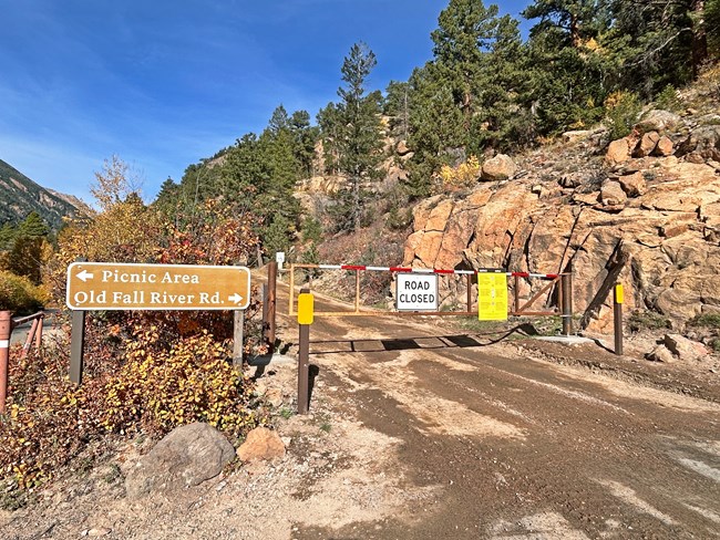Old Fall River Road - Closed for the Winter Season in Oct