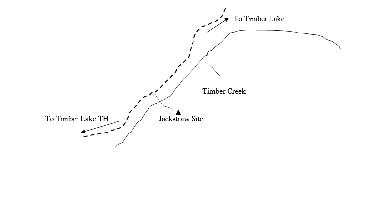 Drawing of Jackstraw Campsite Location