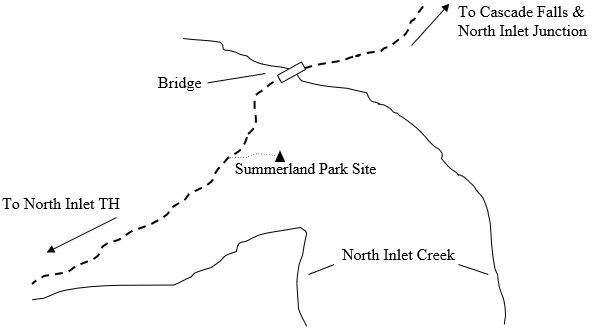 Drawing of Summerland Park Campsite Location