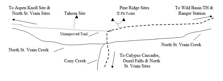 Drawing of Tahosa Campsite Location