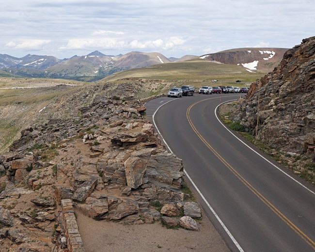 Trail Ridge Road from Rock Cut