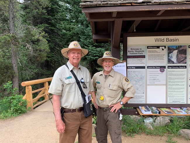 Wild Basin Trailhead and VIPs
