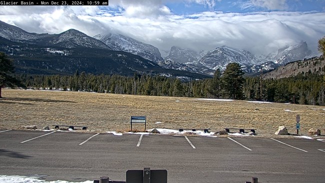 View of snow on the Continental Divide, December 23 2024