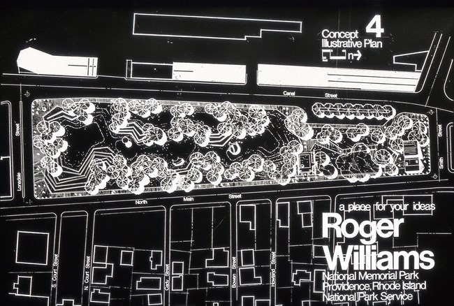 A blueprint of the National Memorial landscape