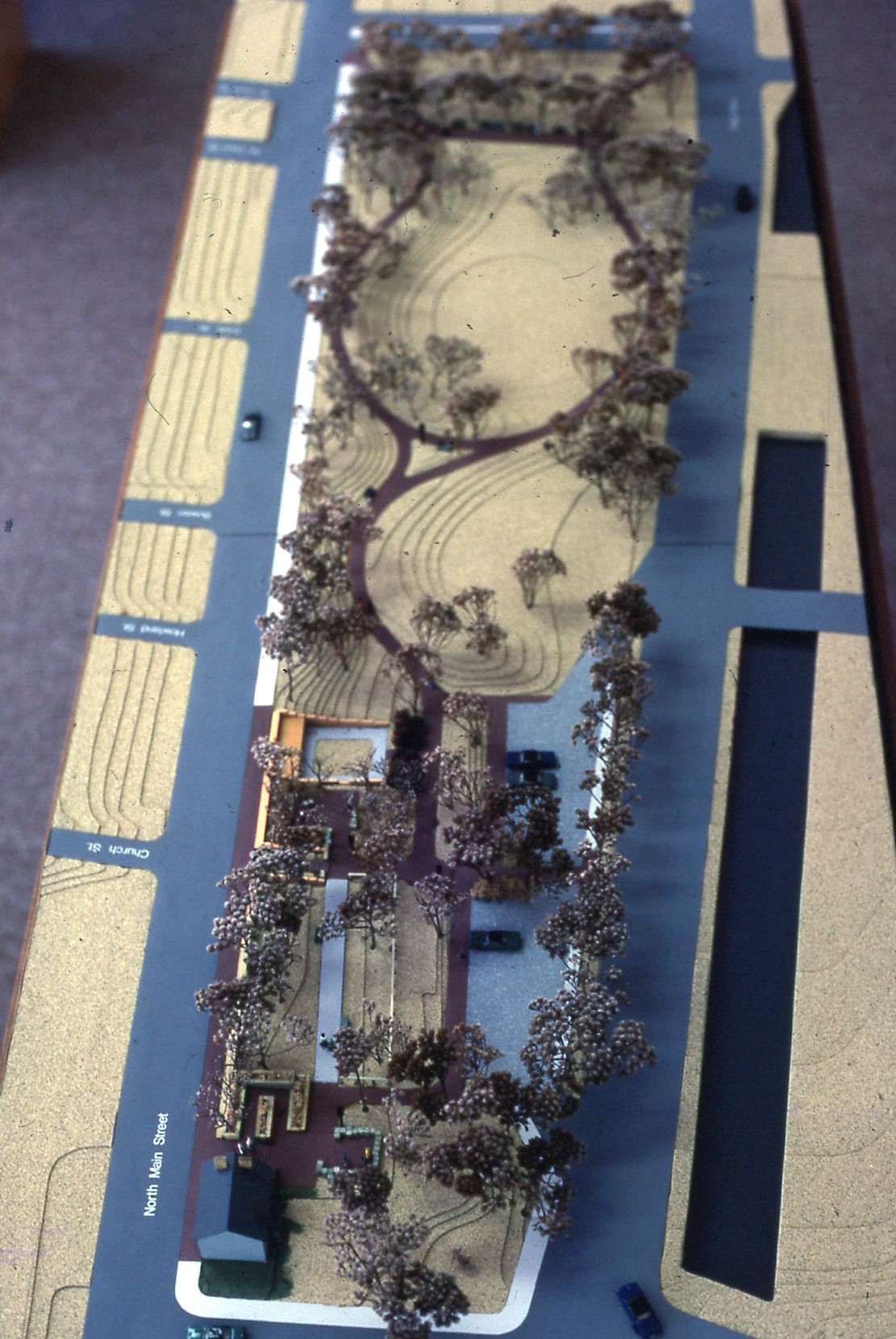 A scale model of the National Memorial