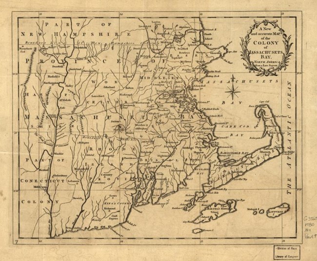 an old map of massachusetts