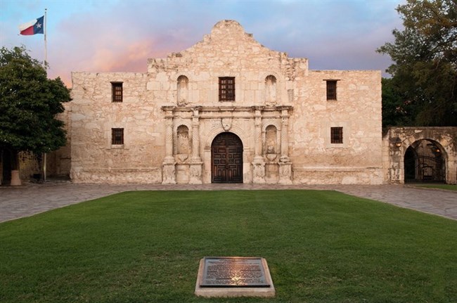 Front of the Alamo