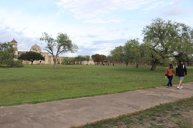 Visitors at Mission San Jose