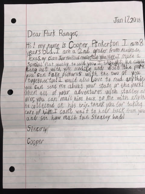 Image of Letter from Cooper Pinkerton