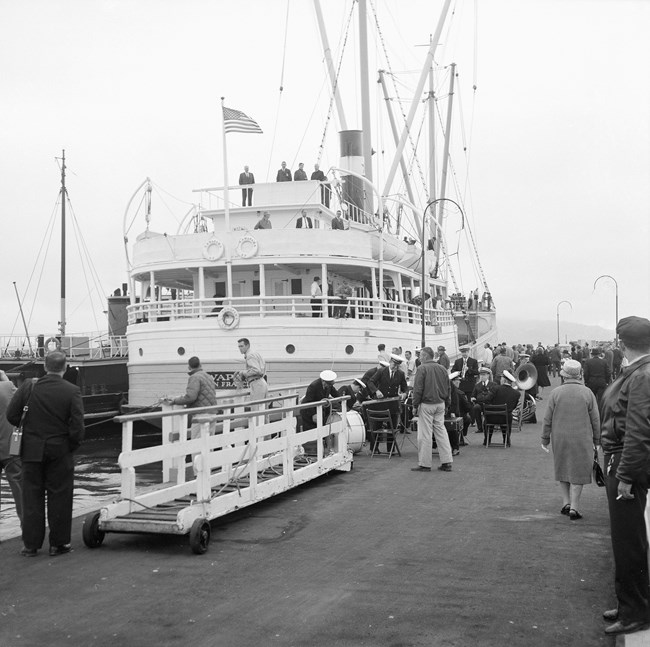 Wapama displayed on Hyde Street Pier