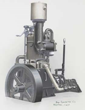 A one cylinder Hicks engine.
