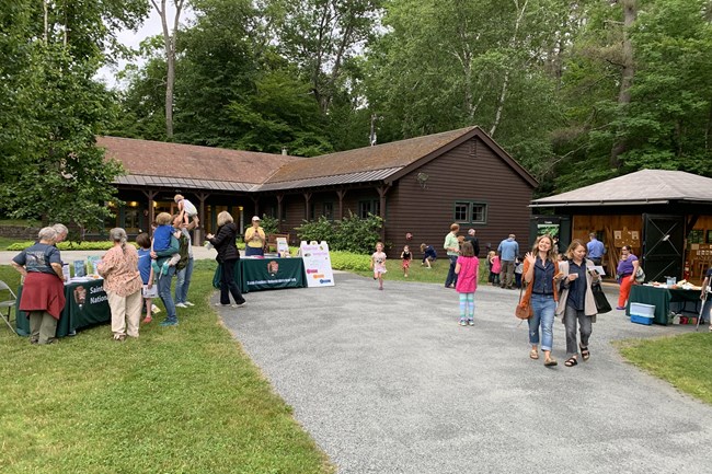 people gathered at park