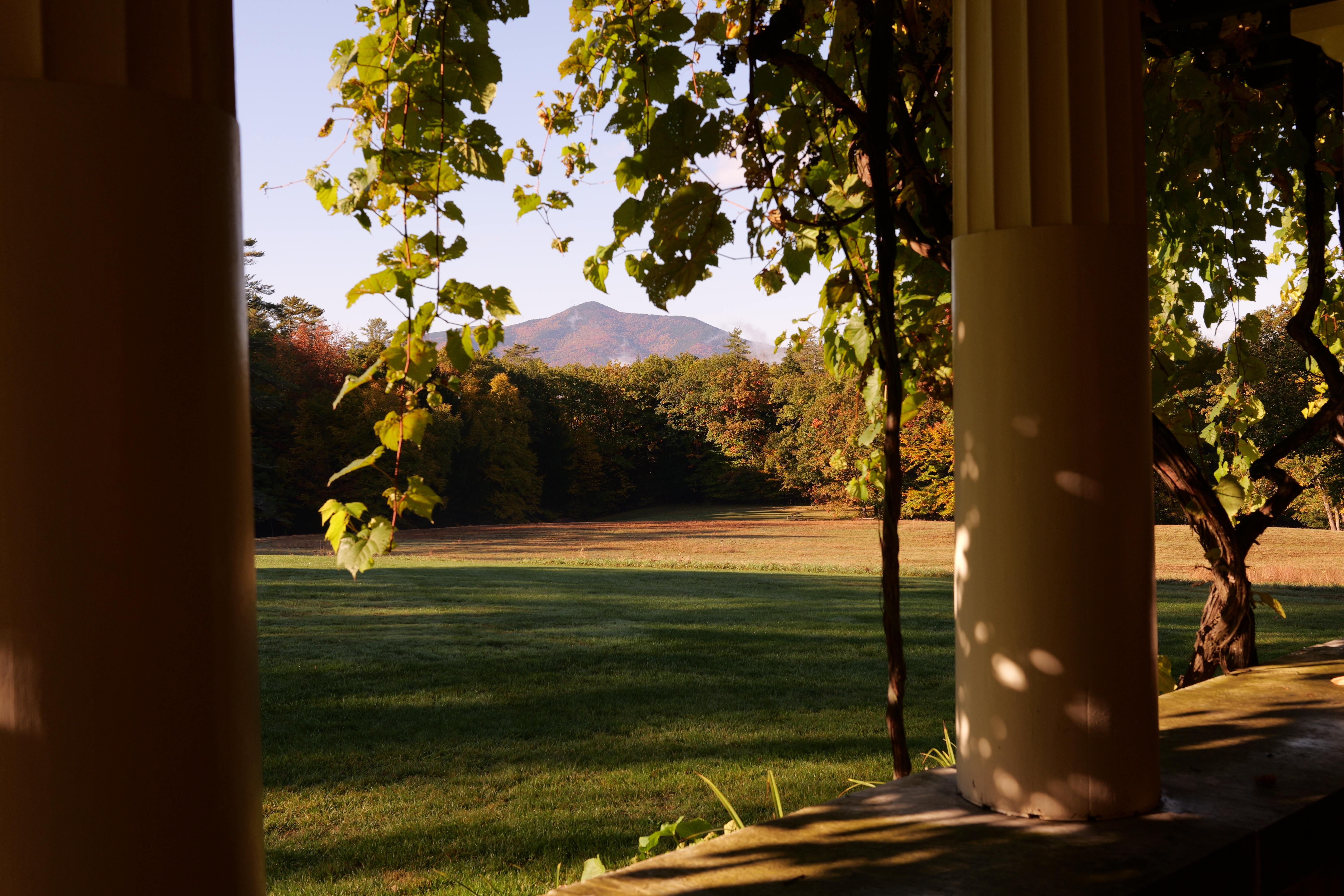 Ascutney from pergola in fall