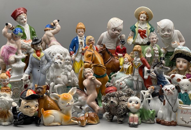 assortment of figurines