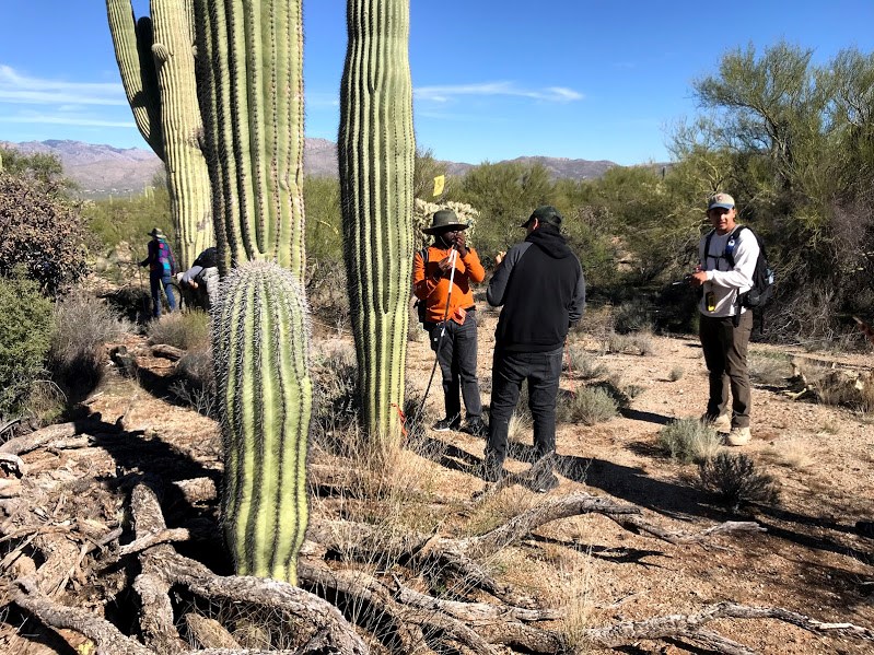 Students out in the field