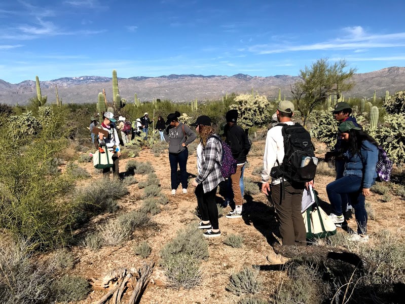 Students out in the field