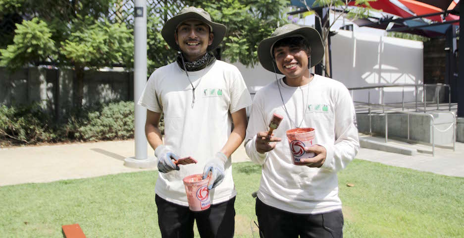 SAMO Youth preparing to restore park benches