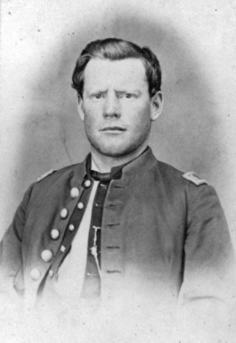 Captain Silas Soule in his U.S. Army Officers uniform, photo taken in either 1863 or 1864