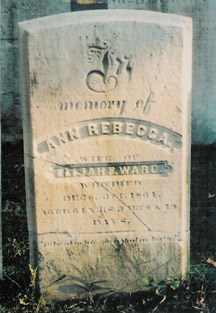 Gravestone showing the typical features of an "In Memory Of" stone.