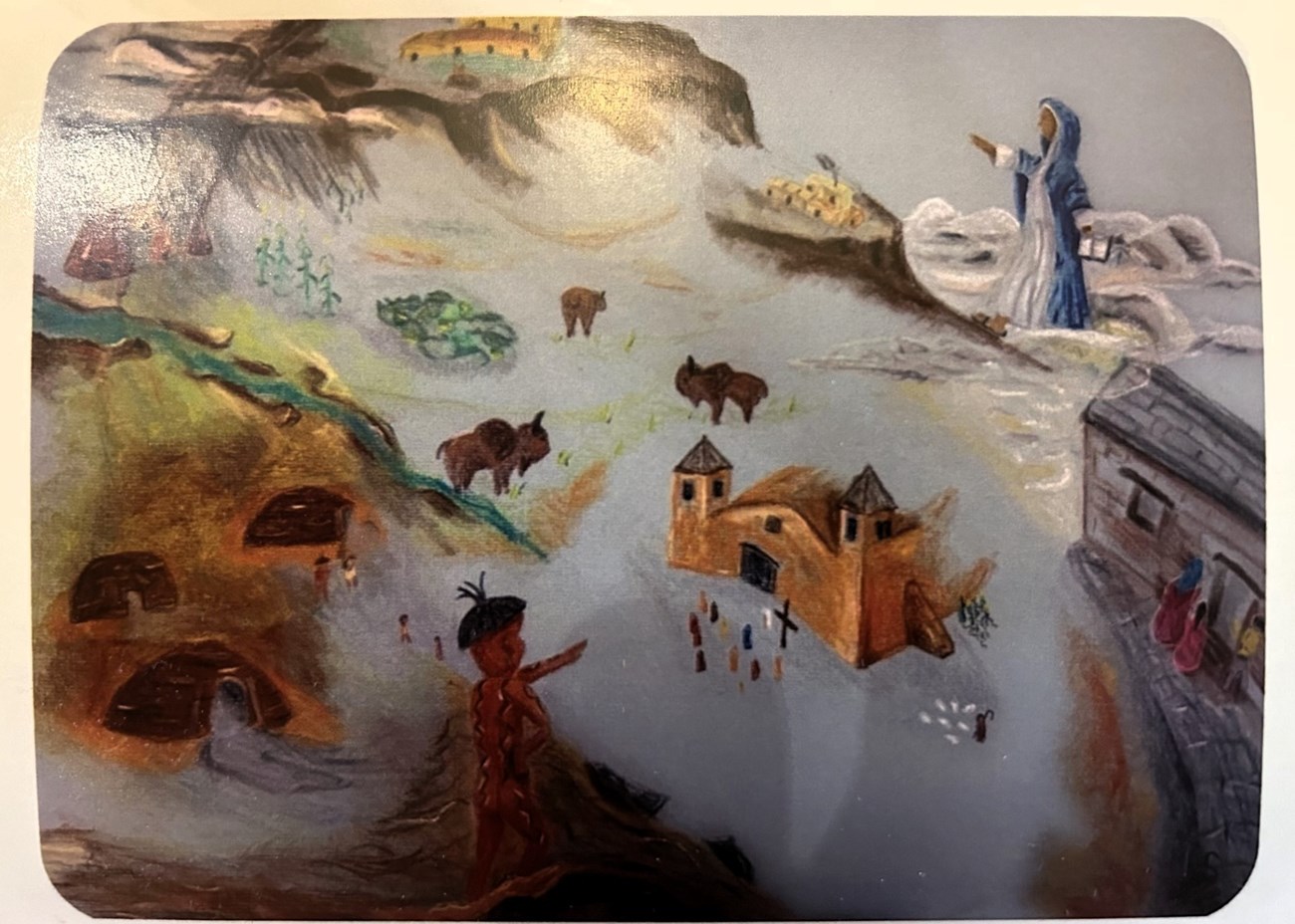 Maria Agreda Painting