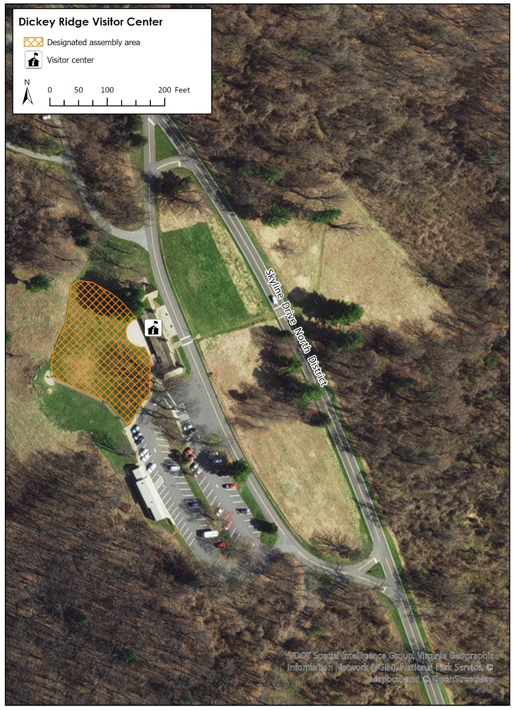 First amendment assembly area near Dickey Ridge Visitor Center.