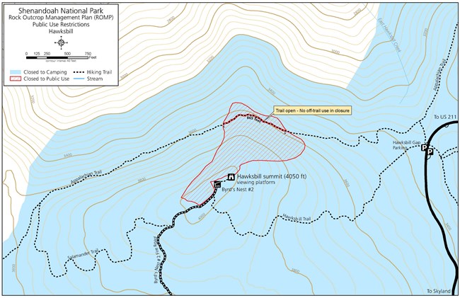 ROMP Closure Map of Hawksbill Mountain