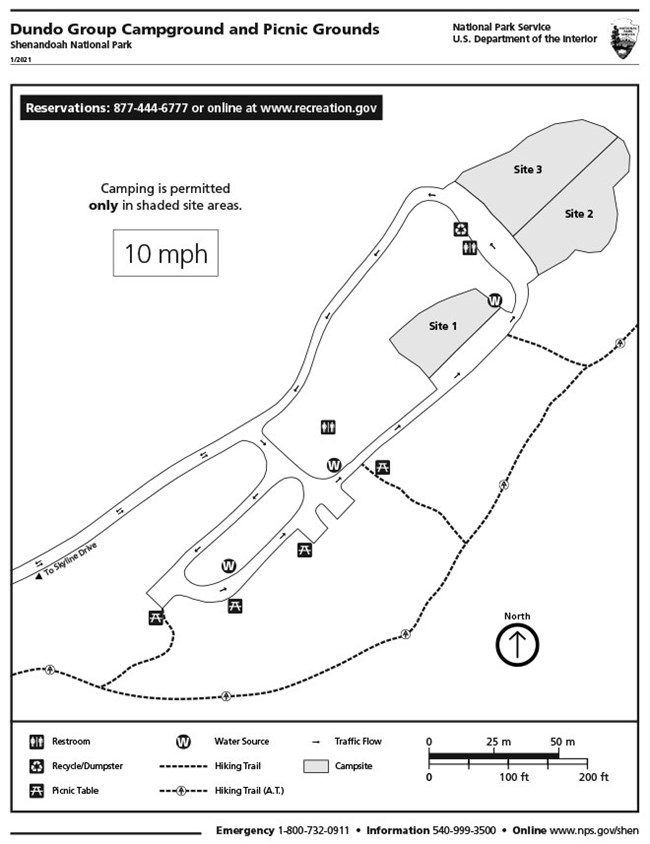 Image of Dundo Campground Map