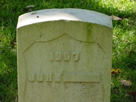 -----, John grave photograph