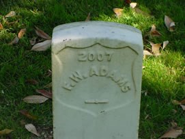 Adams, F. W. grave photograph