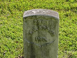 Adams, H. V. grave photograph