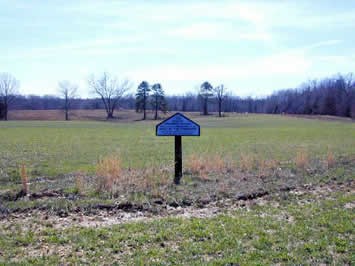 Campsite Tablet #A-13: Dresser's Battery (D), 2nd Illinois Light Artillery zoomed out photograph