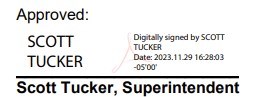 Screensot of Digital Signature Scott Tucker 2023.11.29