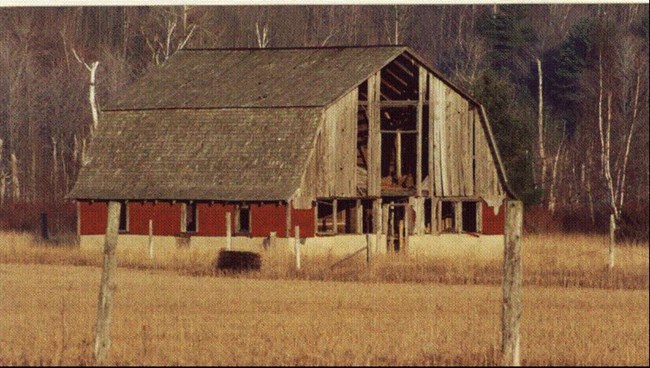 Large gabled barn