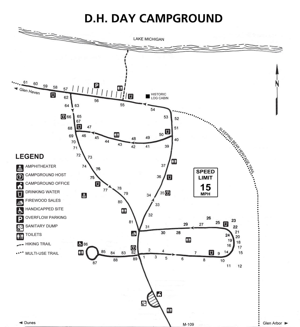 DH Day Campground Map