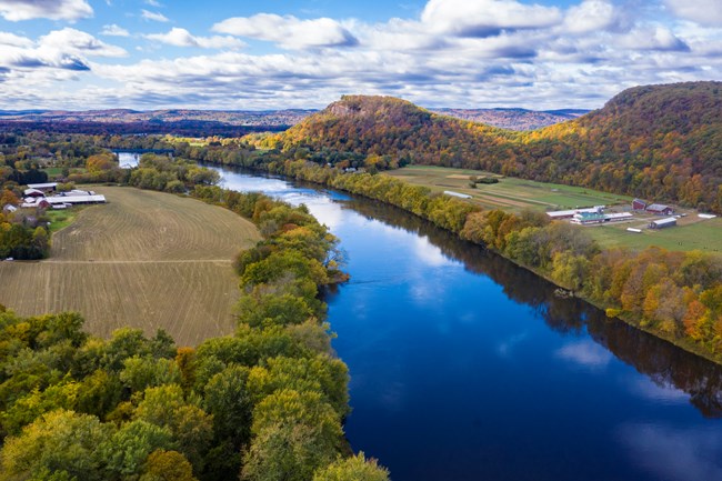 Aerial view of the Connecticut River