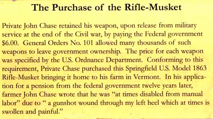 The musket goes home to Vermont