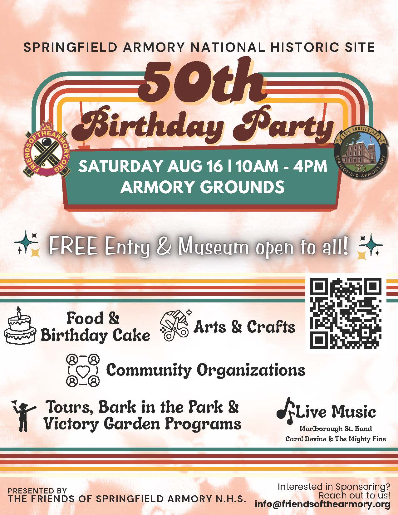 A multi-colored flier that gives the same information as is in the body of the news release text.