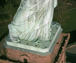 The Statue’s shackles and feet.