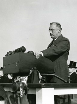 President Franklin D. Roosevelt’s 1936 speech in honor of the Statue’s 50th anniversary.