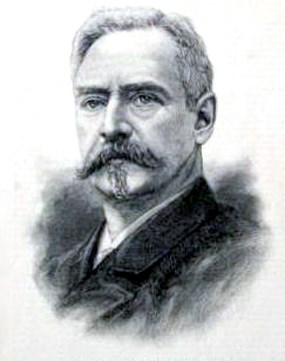 An illustration of Richard Morris Hunt from Harper’s Weekly in 1886.