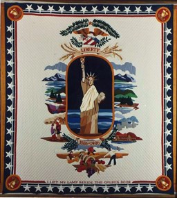 A quilt manufactured by the Skiadas Brothers, circa 1985