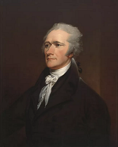 A portrait of Alexander Hamilton
