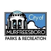 White, blue and black cupola dome with text "City of Murfreesboro Parks & Recreation"
