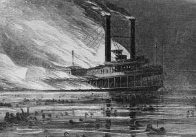 skecth of the Sultana disaster.