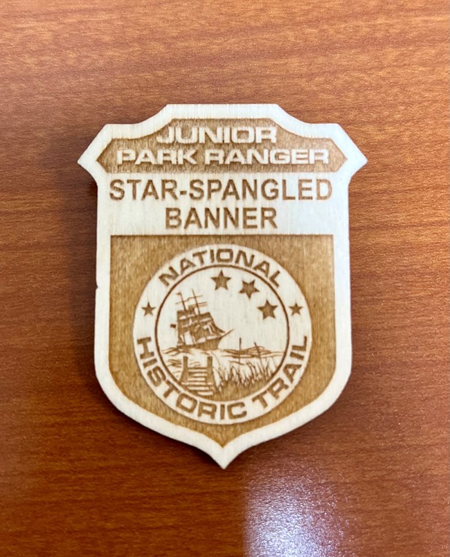 Photo of Star-Spangled Banner Junior Ranger Badge