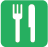 Icon of a fork and knife