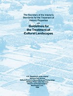 Cover of the Secretary of the Interior's Standards for the Treatment of Historic Properties with Guidelines for the Treatment of Cultural Landscapes