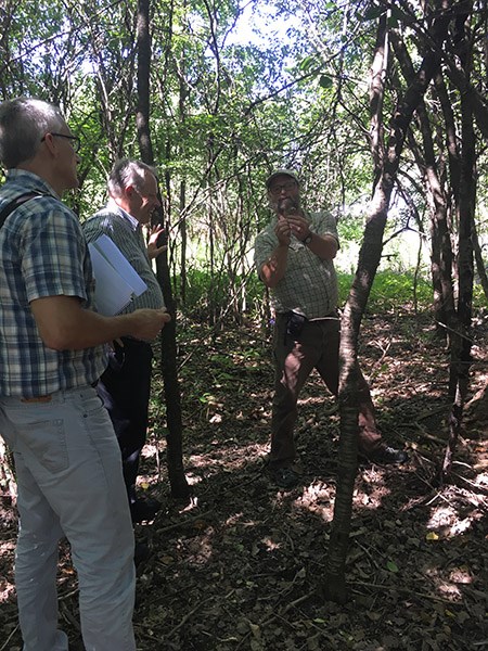 John Auwaerter and others assessing conditions at Harriet Tubman National Historical Park